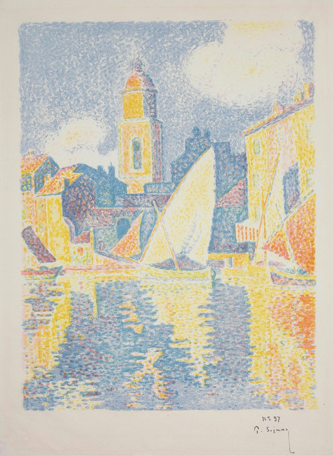 The Port of St. Tropez  Poster Print by Paul Signac