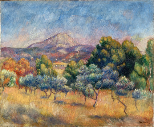 Mont Sainte-Victoire  Poster Print by Pierre-Auguste Renoir