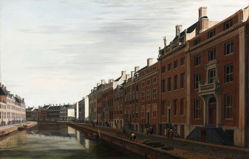 De Gouden Bocht in de Herengracht in Amsterdam vanuit het westen  Poster Print by Gerrit Adriaensz. Berckheyde