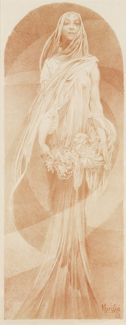 Evocation  Poster Print by Alphonse Mucha