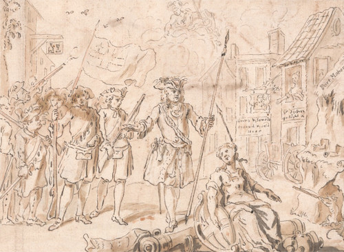 Port Mahon  Poster Print by Hubert-Fran√É¬ßois Gravelot