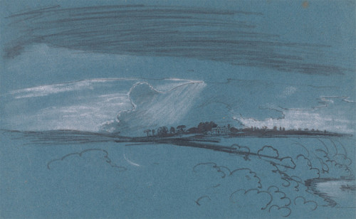 Landscape Composition Poster Print by Cornelius Varley