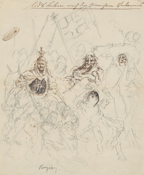 √¢‚Ç¨ÀúThe Teutonic Knights√¢‚Ç¨‚Ñ¢. Illustration to the drama √¢‚Ç¨ÀúLe Cid√¢‚Ç¨‚Ñ¢ by Pierre Corneille  Poster Print by Stanis√Ö‚Äöaw Wyspia√Ö‚Äûski