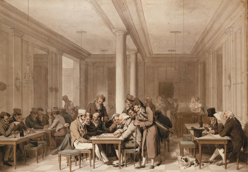 Int√É¬©rieur d√¢‚Ç¨‚Ñ¢un grand caf√É¬© parisien  Poster Print by Louis L√É¬©opold Boilly