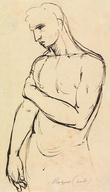 Study of a Young Man Poster Print by Benjamin Robert Haydon