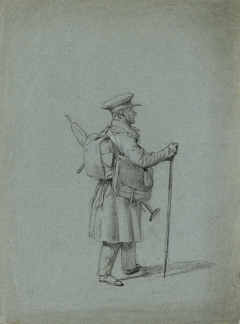 Studie eines reisenden Malers Poster Print by Johann Peter Krafft