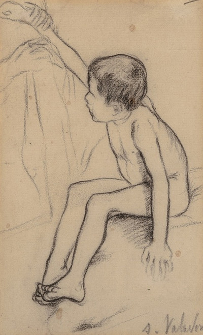 Nude boy Poster Print by Suzanne Valadon
