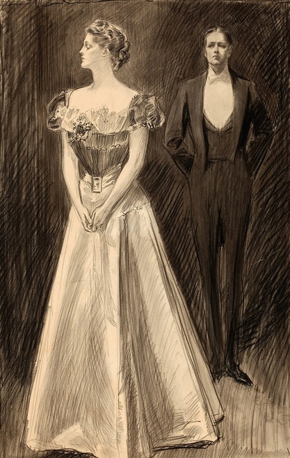 After the Opera Poster Print by Charles Dana Gibson