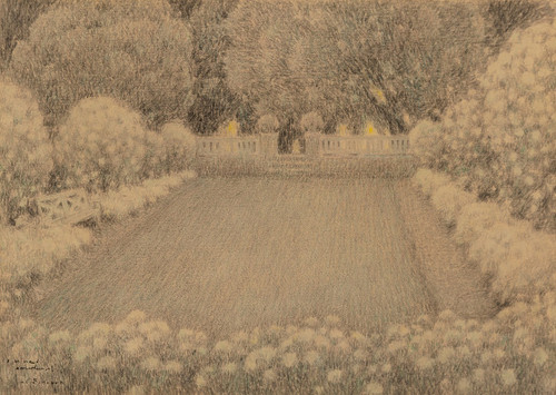 Le jardin blanc  Poster Print by Henri Le Sidaner