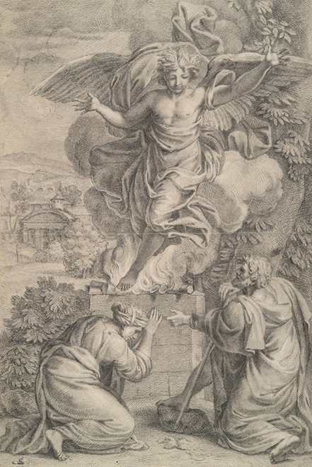 The Sacrifice of Manoah Poster Print by Anonymous