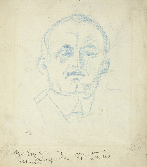 Self-Portrait Poster Print by Edvard Munch