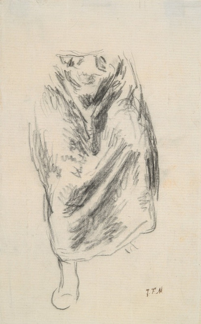 Study for ‚ÄòBergere Assise‚Äô  Poster Print by Jean-Fran√ßois Millet