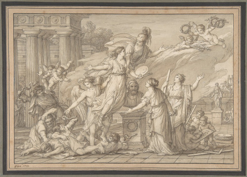 Allegory of the Arts  Poster Print by Joseph-Marie Vien