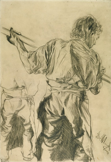 Figure Studies  Poster Print by Adolph von Menzel