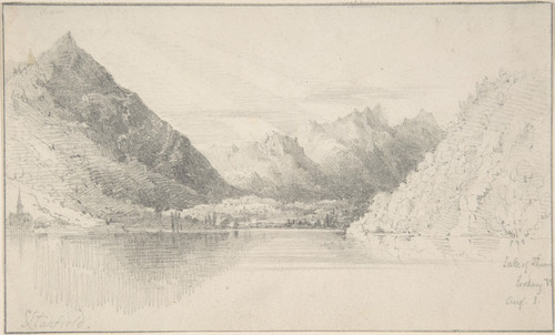 Lake of Thun looking North  Poster Print by Clarkson Stanfield