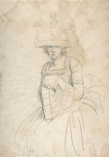Lady Holding a Book  Poster Print by George Romney