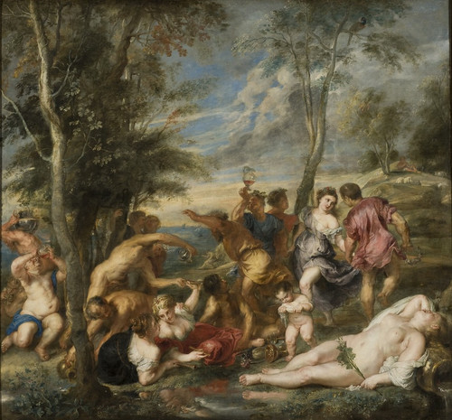 The Andrians Poster Print by Peter Paul Rubens