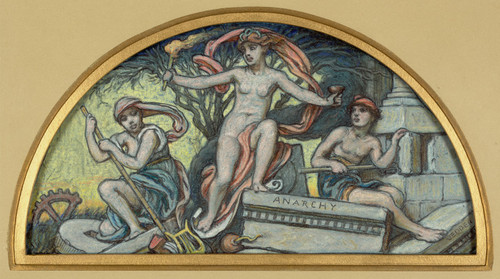 Study for Anarchy  Poster Print by Elihu Vedder