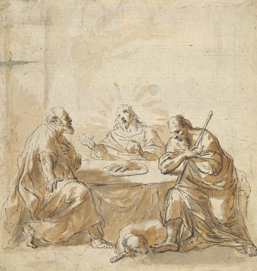 Supper at Emmaus Poster Print by Leonaert Bramer