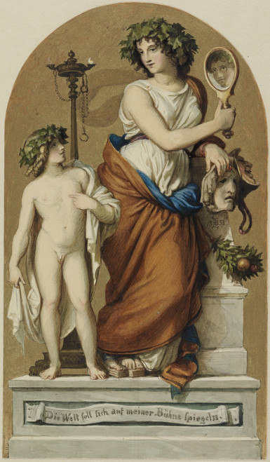Thalia  Poster Print by Eduard Julius Friedrich Bendemann