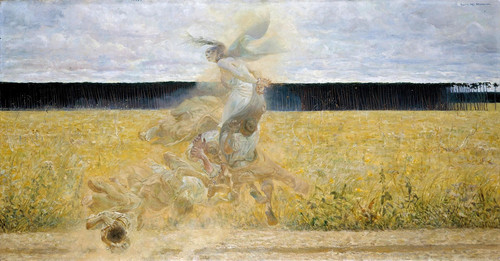In the Dust Storm  Poster Print by Jacek Malczewski