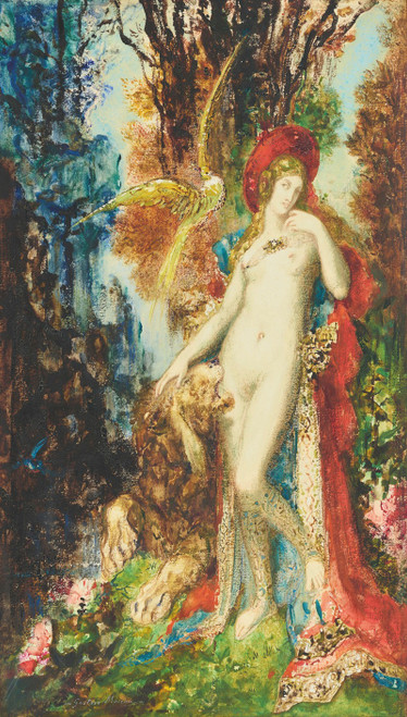 Le lion amoureux   Poster Print by Gustave Moreau