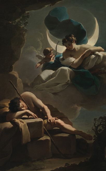 Selene and Endymion Poster Print by Ubaldo Gandolfi