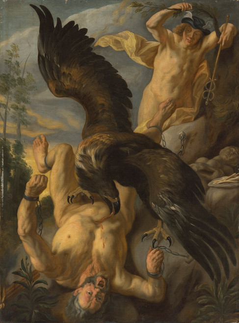 Prometheus Bound Poster Print by Follower of Jacob Jordaens