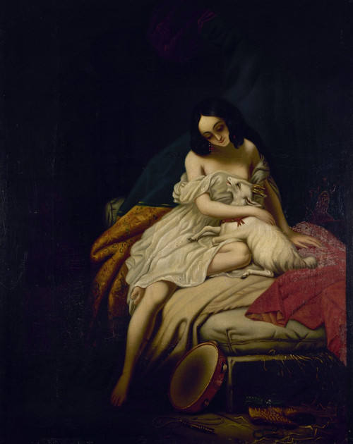 La Esmeralda et sa ch‚îú¬øvre  Poster Print by Anonymous