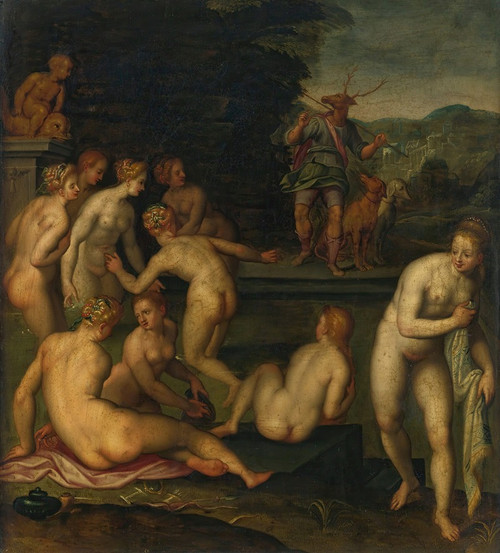 Diana And Actaeon Poster Print by Giovanni Balducci