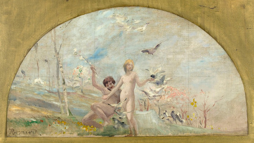 Le Printemps ou le matin de la vie  Poster Print by Albert Besnard