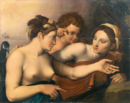 Juno, Cupid and Venus  Poster Print by Italo-Flemish School
