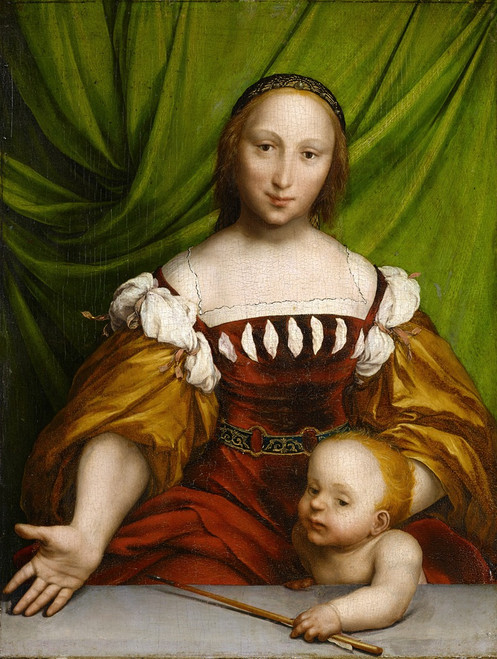 Venus with Cupid  Poster Print by Anonymous