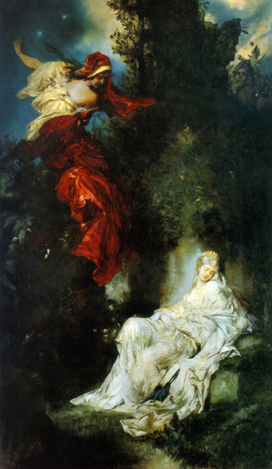 Snow White Sleeping Poster Print by Hans Makart