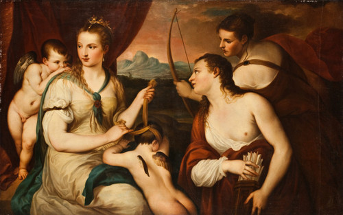 The Education Of Cupid Poster Print by Anonymous
