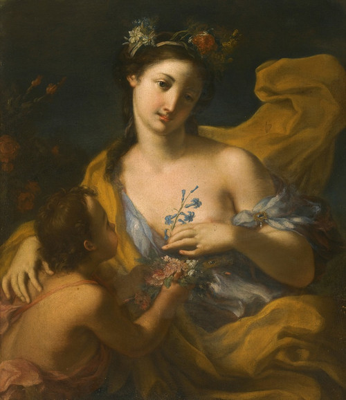 Flora  Poster Print by Bolognese School