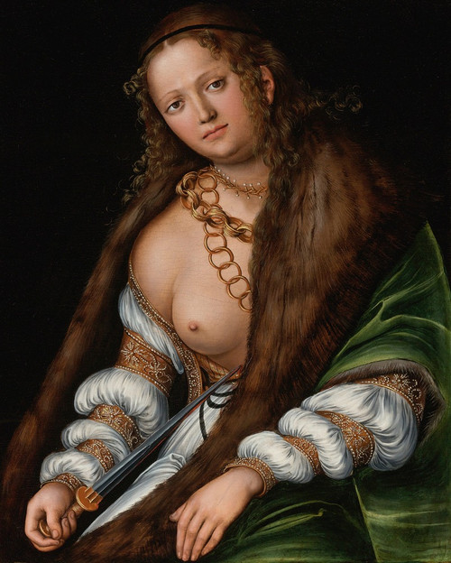 Lucretia Poster Print by Lucas Cranach the Elder