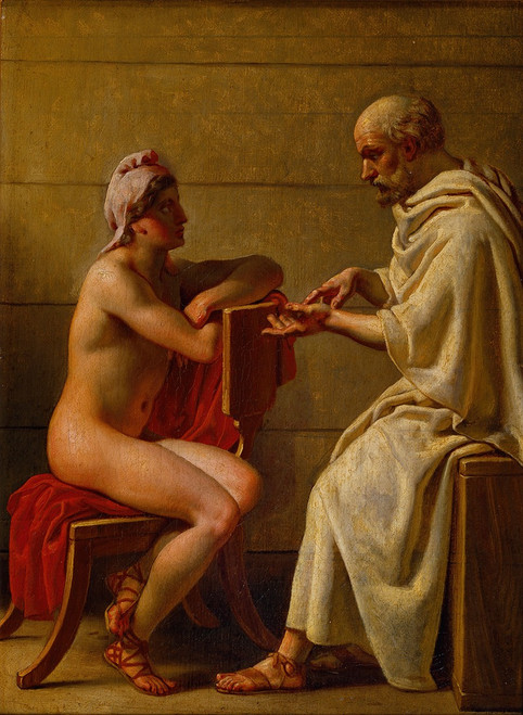 Socrates And Alcibiades  Poster Print by Christoffer Wilhelm Eckersberg