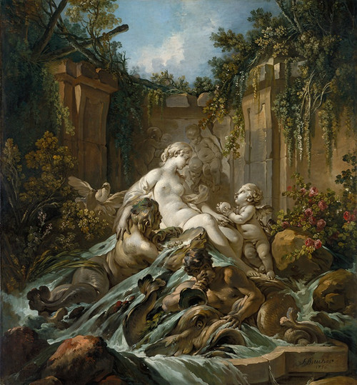 Fountain of Venus  Poster Print by Fran‚îú¬∫ois Boucher