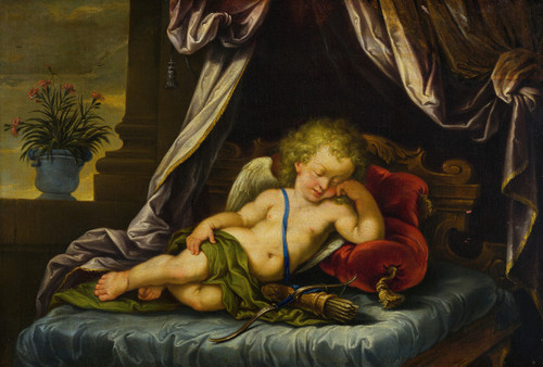Sleeping Cupid Poster Print by Anonymous