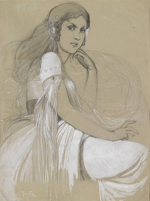 Jaroslava Muchov‚îú√≠  Poster Print by Alphonse Mucha