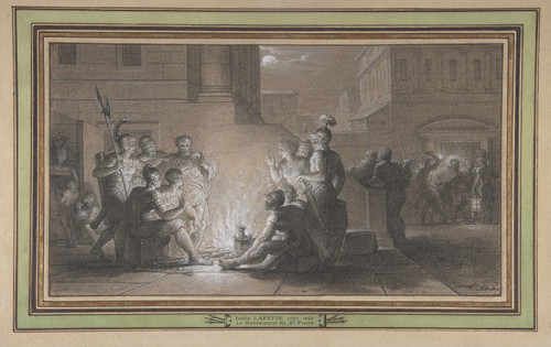 The Denial of Saint Peter  Poster Print by Louis Lafitte