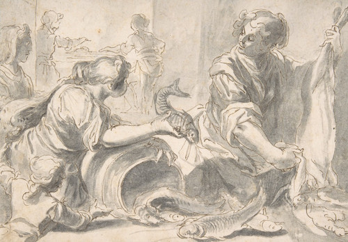 Market Scene  Poster Print by Matth‚îú√±us Gundelach