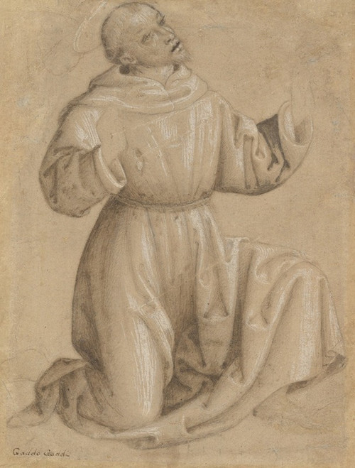 Saint Francis Receiving the Stigmata  Poster Print by Giovanni di Pietro