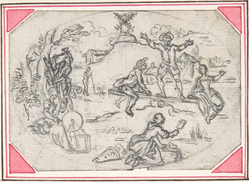 Design for a Box-Lid.  Poster Print by Hubert-Fran‚îú¬∫ois Gravelot