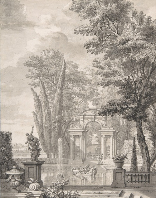 Landscape with Architecture Poster Print by Isaac de Moucheron