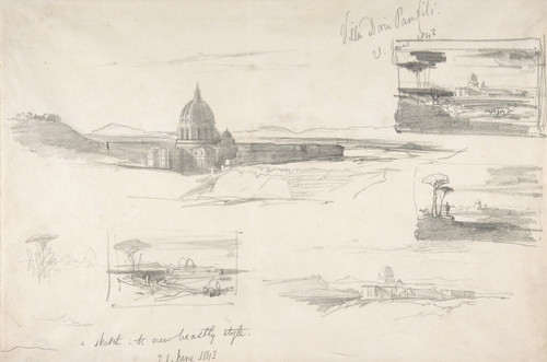 View of St. PeterŒì√á√ñs, Rome  Poster Print by Edward Lear
