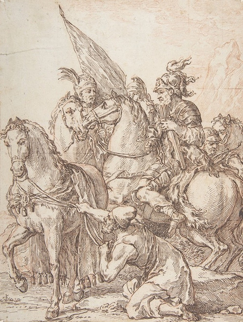 Equestrian Group  Poster Print by Michel-Fran‚îú¬∫ois Dandr‚îú‚åê-Bardon