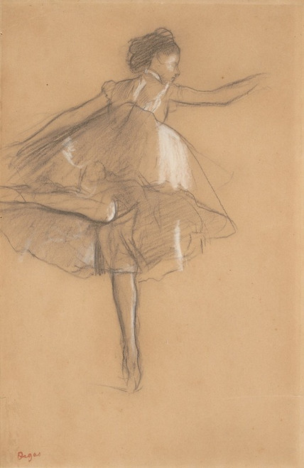 Dancer on pointe  Poster Print by Edgar Degas