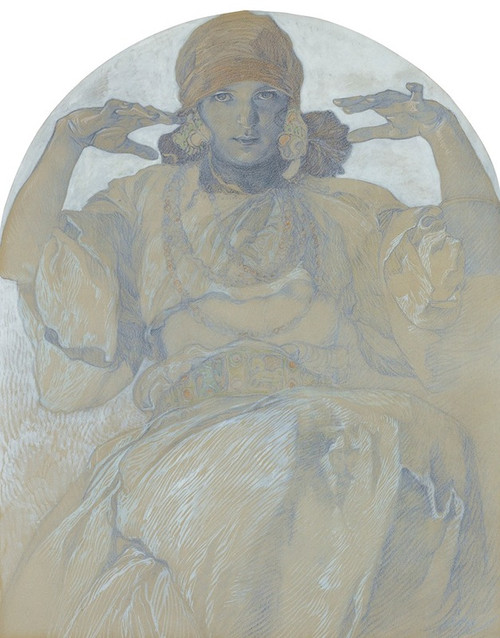 Jaroslava Mucha Poster Print by Alphonse Mucha